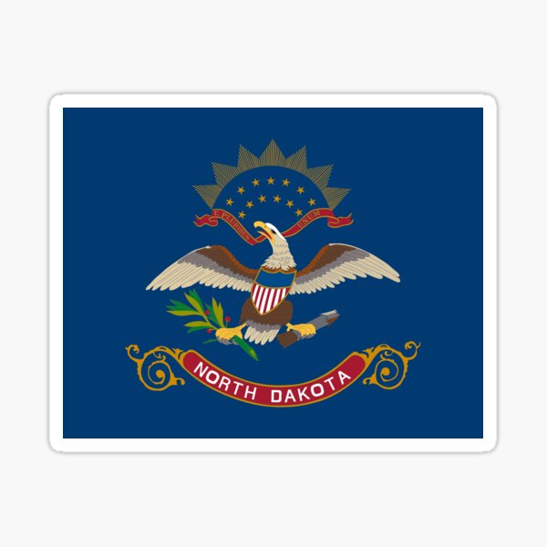 Item preview, NORTH DAKOTA Flag Gifts, Masks, Stickers & Products  designed and sold by mpodger.