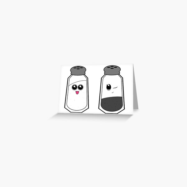 Kawaii Salt & Pepper Shakers: Best Friends Forever Postcard for Sale by  PanosTsalig