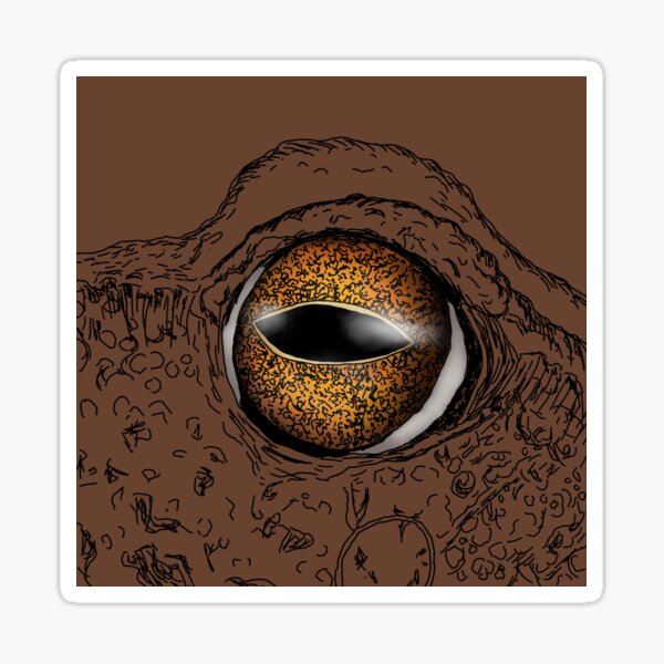 Item preview, Toad Eye Illustration designed and sold by HRSCreates.