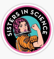 Schwestern im Logo der Wissenschaftsorganisation Sticker