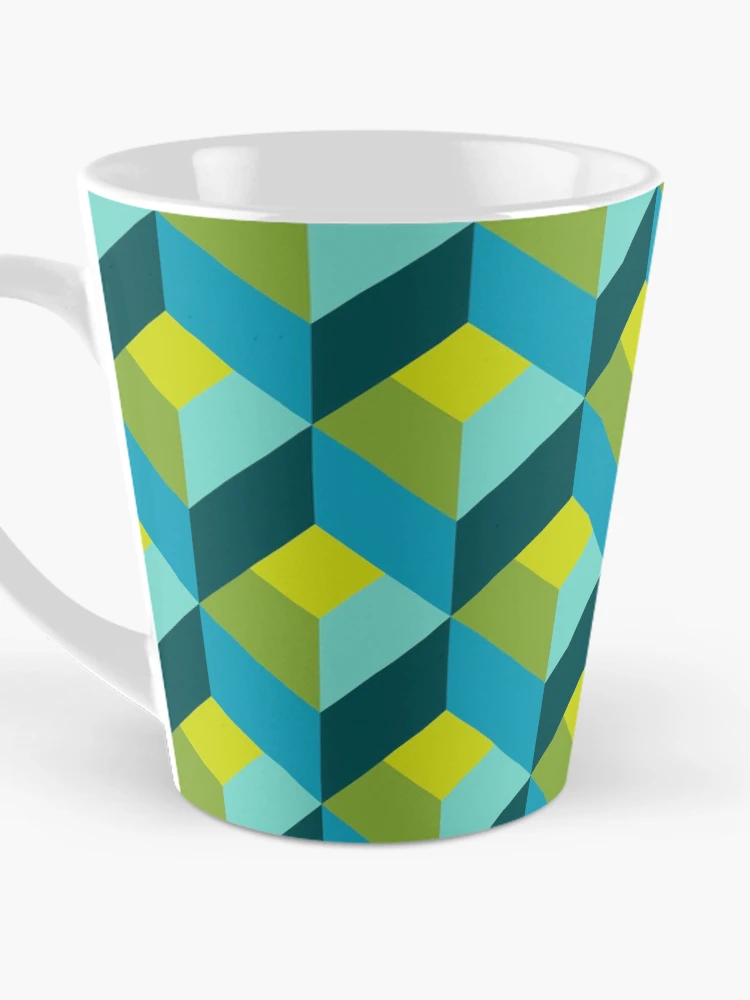 Thumbnail 3 of 4, Coffee Mug, Geometric Pattern: Box: Spring designed and sold by Red Wolf.