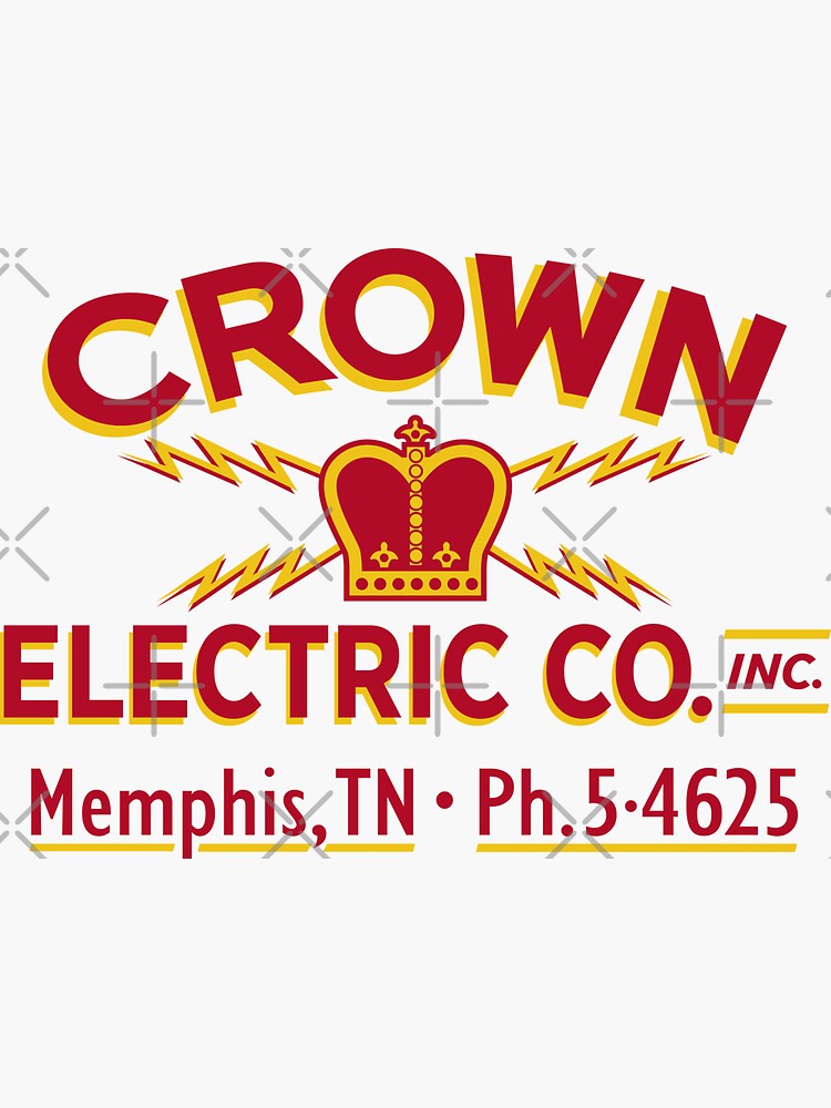 ""Crown Electric Co. Memphis" 1954 Elvis' Truck" Sticker for Sale