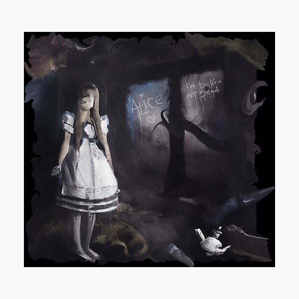 Haunted Alice in Wonderland with Demons Art Board Print for Sale