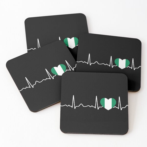 Item preview, Nigeria - Heartbeat, Pulse, Heartline, EKG designed and sold by Mohja-Design.