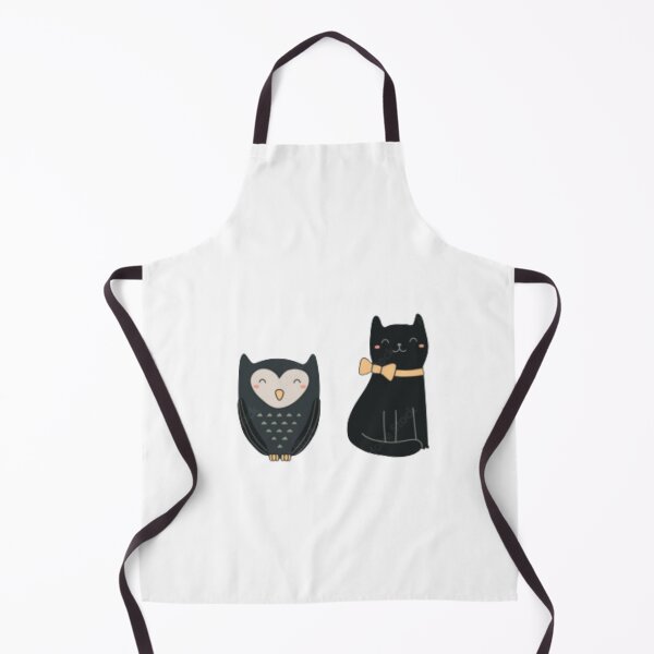 Item preview, a cat and an owl designed and sold by A2A SHOP.