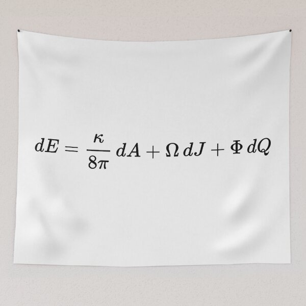 Item preview, first law of black hole thermodynamics, general relativity and physics designed and sold by NoetherSym.