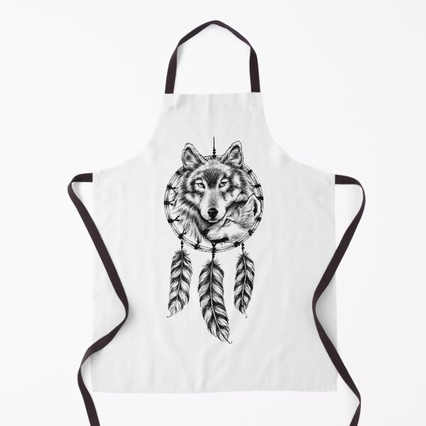 Item preview, Wolf dreamcatcher designed and sold by RozThompsonArt.