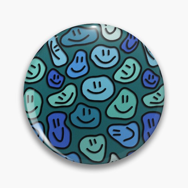 Item preview, Blue Distorted Smiley Faces designed and sold by Ayoub14.