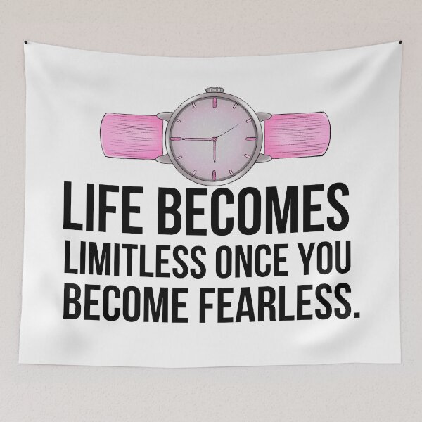 Item preview, Life becomes limitless motivational saying designed and sold by Emotionville.