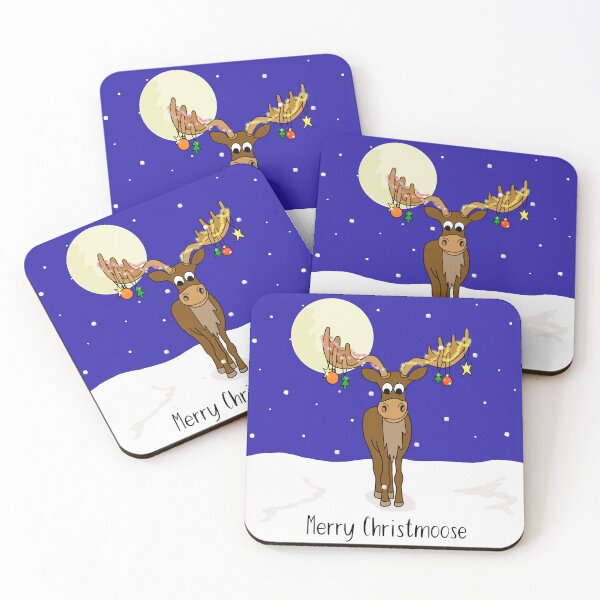 Item preview, Merry Christmoose, moose in the snow designed and sold by Maddy Bennett.