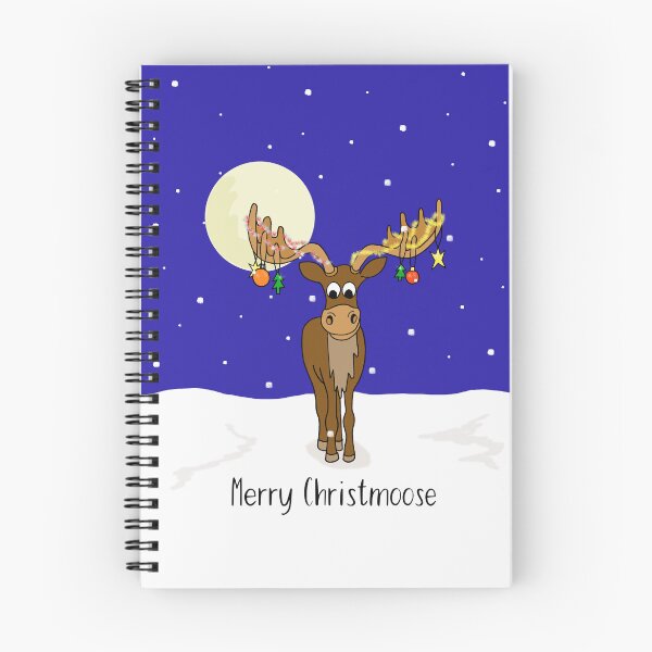 Item preview, Merry Christmoose, moose in the snow designed and sold by Maddy Bennett.