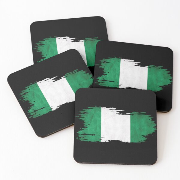 Item preview, Nigeria - National Flag, Brush Effect designed and sold by Mohja-Design.