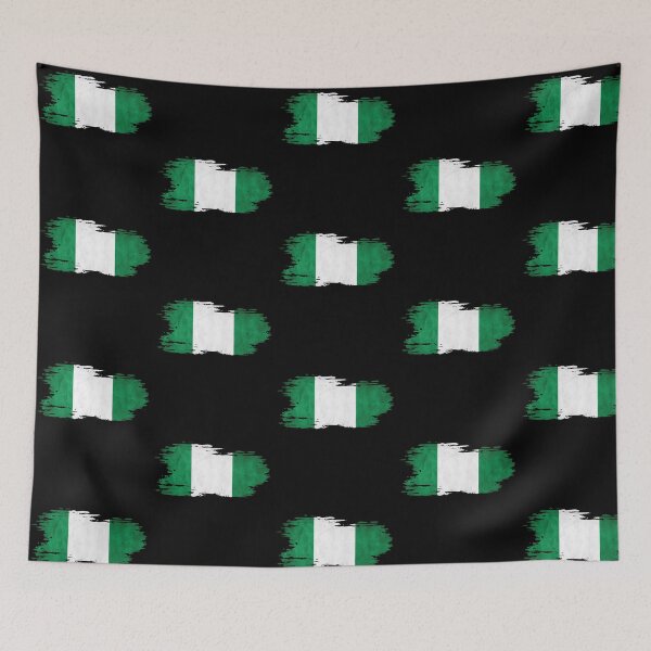 Item preview, Nigeria - National Flag, Brush Effect designed and sold by Mohja-Design.