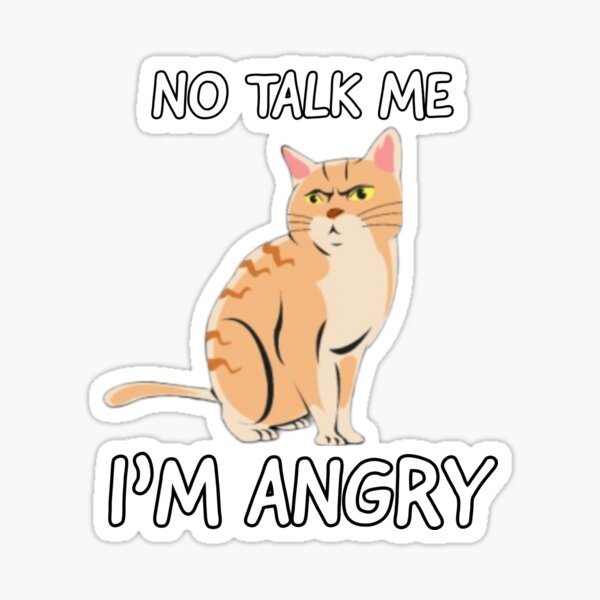 Angry Cat Sound Stickers for Sale