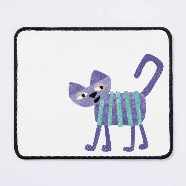 Item preview, Cool Cat - purple paper cut cat designed and sold by Shiny Happy World.