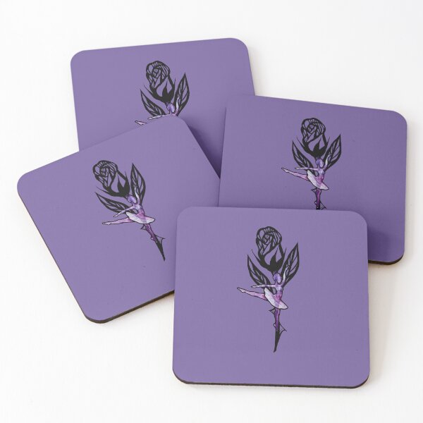 Aperçu de l'œuvre Ballerina Rose purple ballet class art créée et vendue par FrictionMaxxing.