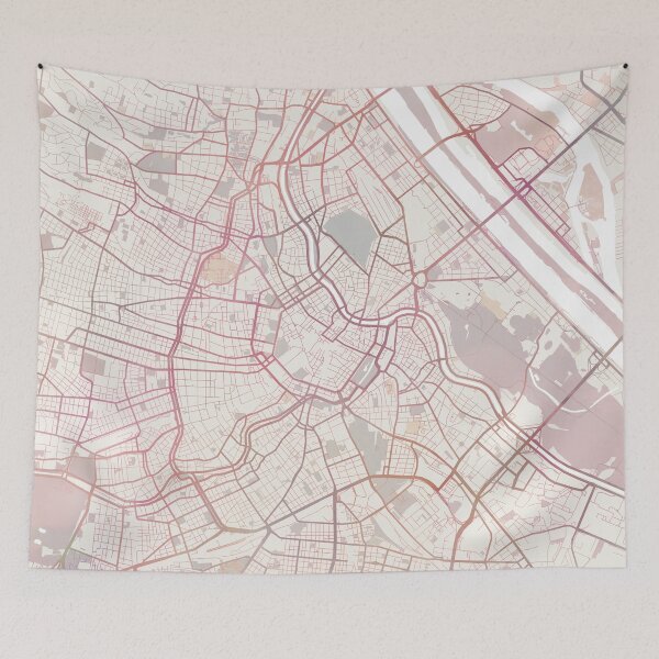 Item preview, Vienna Map, Vienna City, City Map designed and sold by TheRedFinch.