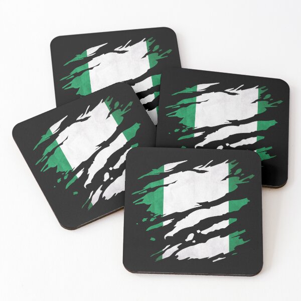 Item preview, Nigeria - national flag, scratches, cracks designed and sold by Mohja-Design.