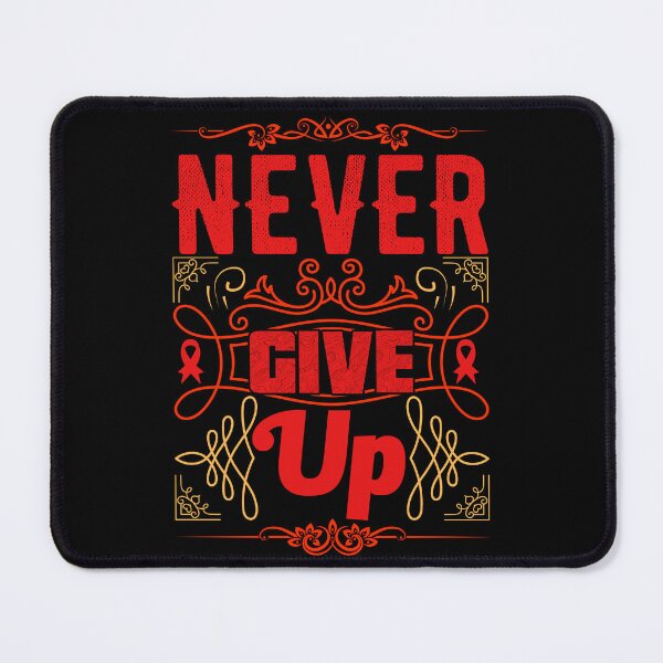Item preview, Never Give Up Red Ribbon Day Support for World Aids Day Awareness designed and sold by Zeus-Studio.