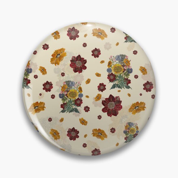 Artikelvorschau, Bouquet flower seamless pattern on beige background entworfen und verkauft von Yana Mustafina | Boho Soulful Designs.