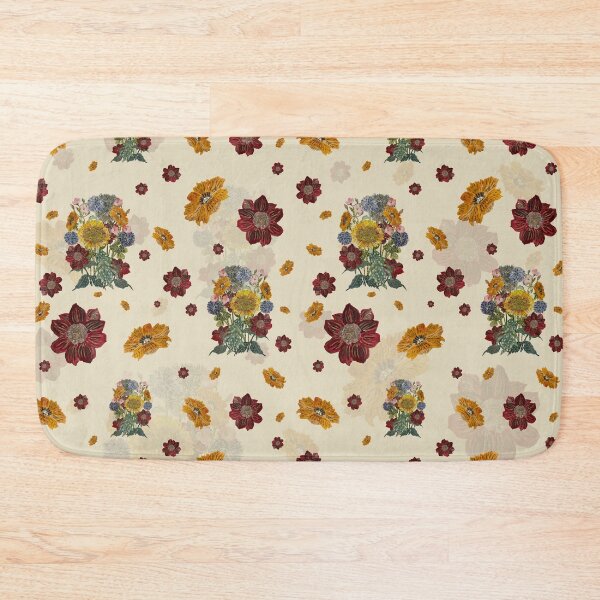 Artikelvorschau, Bouquet flower seamless pattern on beige background entworfen und verkauft von Yana Mustafina | Boho Soulful Designs.