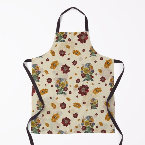 Item preview, Bouquet flower seamless pattern on beige background designed and sold by Yana Mustafina | Boho Soulful Designs.