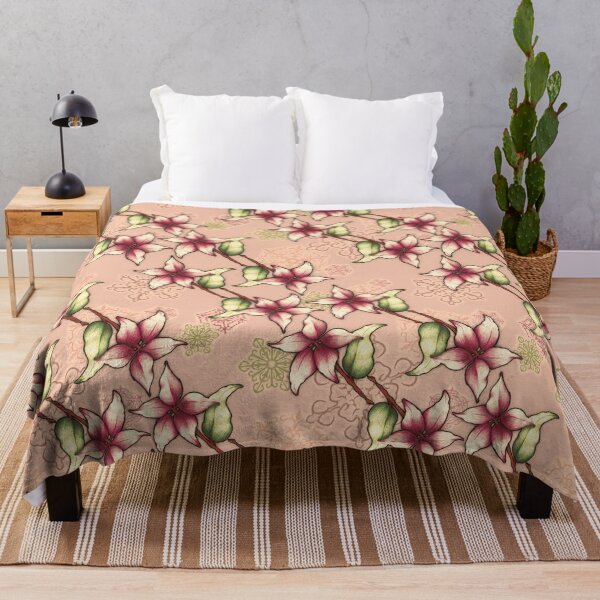 Item preview, Poinsettias and Snowflakes - Pink and Pastel Diagonal Stripe Repeat Pattern designed and sold by aZillionLines.