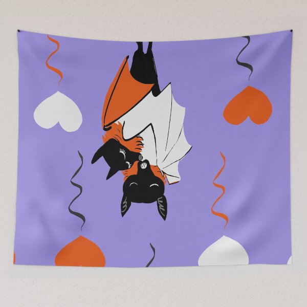 Item preview, Bat Hugs for Halloween in purple and orange designed and sold by belettelepink.