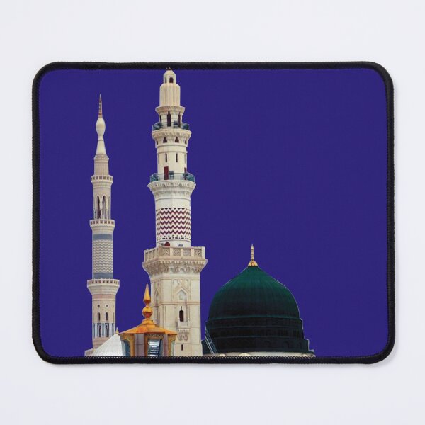 Item preview, Islamic Wall Art, Al-Masjid an-Nabawi Great Mosque of Mecca Quran Umrah, islamic, gray and green mosque, building, mosque designed and sold by AnadAA.