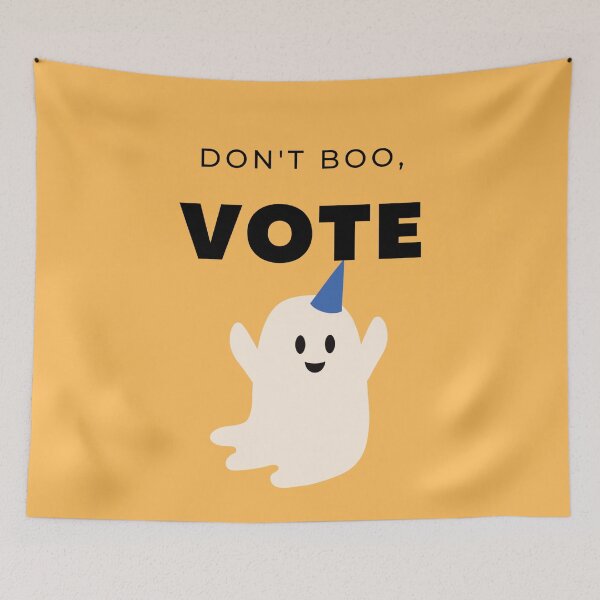 Item preview, Don't boo — vote!  - Barack Obama designed and sold by Giovanni's  Brown Quotes.
