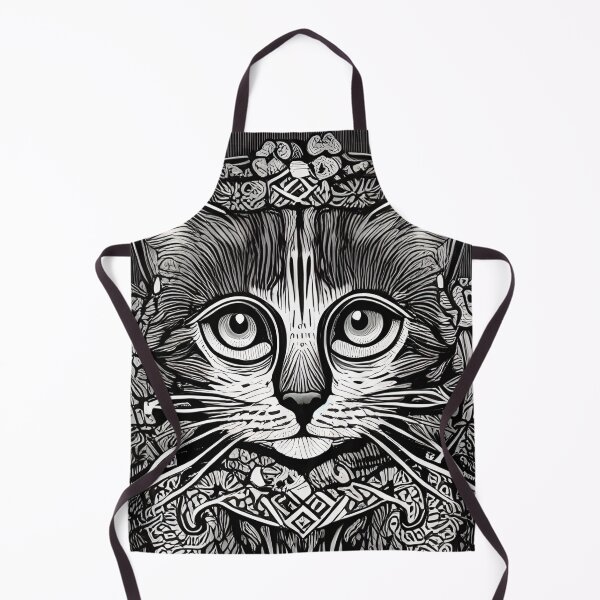 Item preview, one-of-a-kind Cat - Black and white designed and sold by The-Meraki-Man.