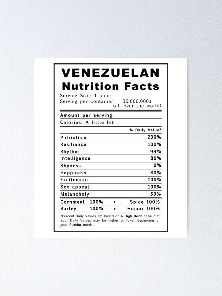 venezuelan-nutritional-facts-venezuela-english-version-poster-for-sale-by-mimogoshopping