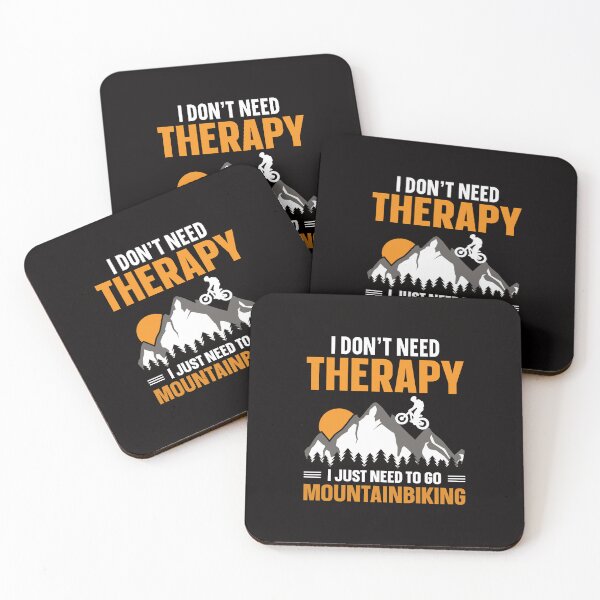 Item preview, i don't need therapy i just need to go mountainbiking mountain biking MTB Funny Mountain Bike Art For Men Women designed and sold by mohmmed22.