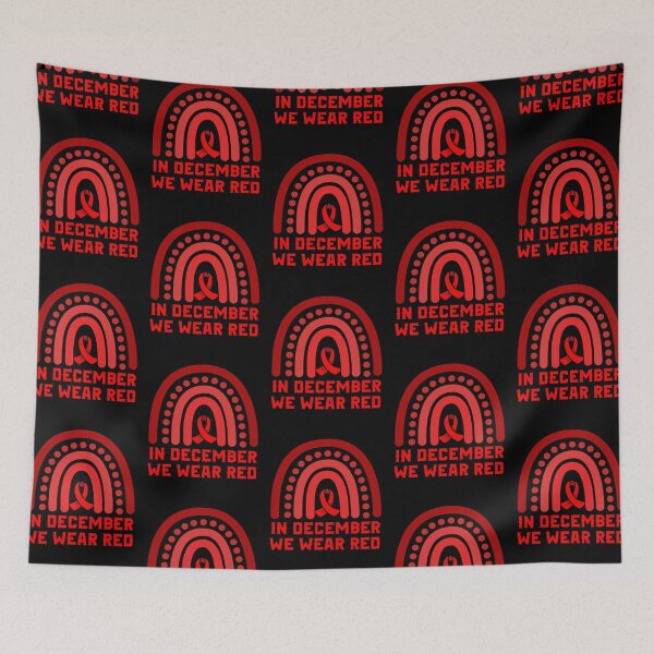 Item preview, Red Ribbon Day Support for World Aids Day Awareness designed and sold by Zeus-Studio.