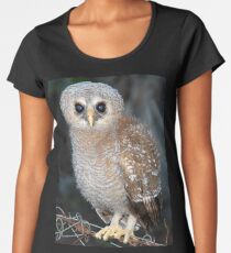 Junge Eule Premium Rundhals-Shirt