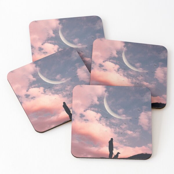 Item preview, Man and a dog on a sunset designed and sold by hriundelj.