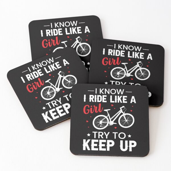 Item preview, iknow i rid like a girl try to keep up mountain biking MTB Funny Mountain Bike Art For Men Women designed and sold by mohmmed22.