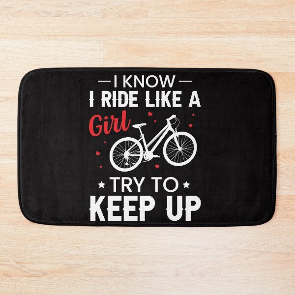 Item preview, iknow i rid like a girl try to keep up mountain biking MTB Funny Mountain Bike Art For Men Women designed and sold by mohmmed22.