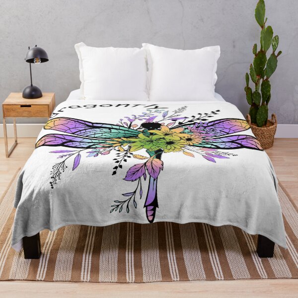 Item preview, Dragonfly With Flowers designed and sold by virillanissa.