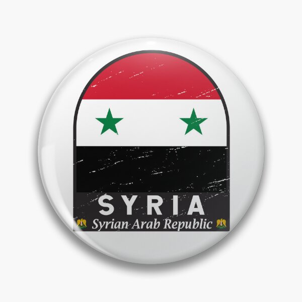 Item preview, Syria Flag Emblem Distressed Vintage designed and sold by KrisSidDesigns.