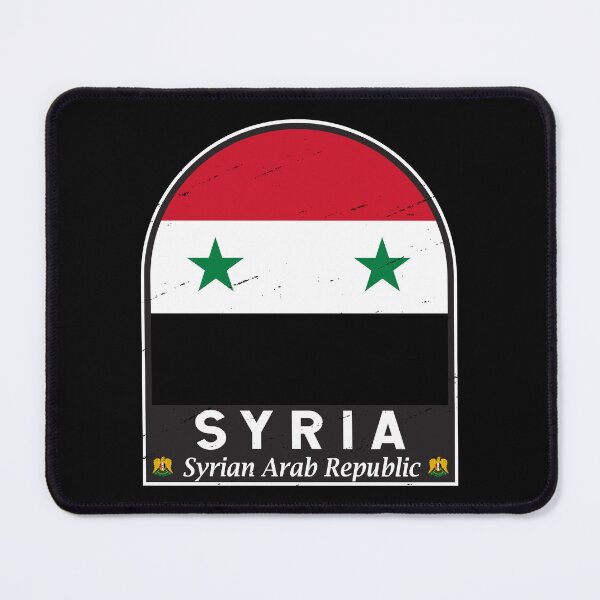 Item preview, Syria Flag Emblem Distressed Vintage designed and sold by KrisSidDesigns.