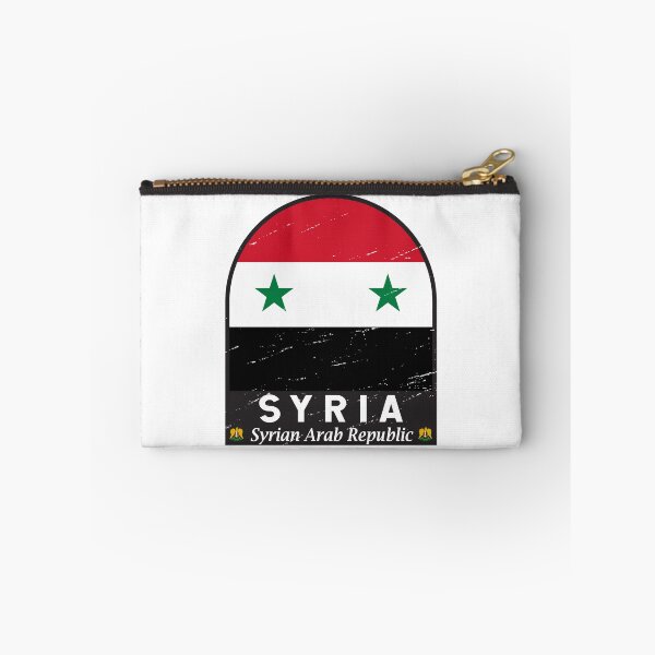 Item preview, Syria Flag Emblem Distressed Vintage designed and sold by KrisSidDesigns.
