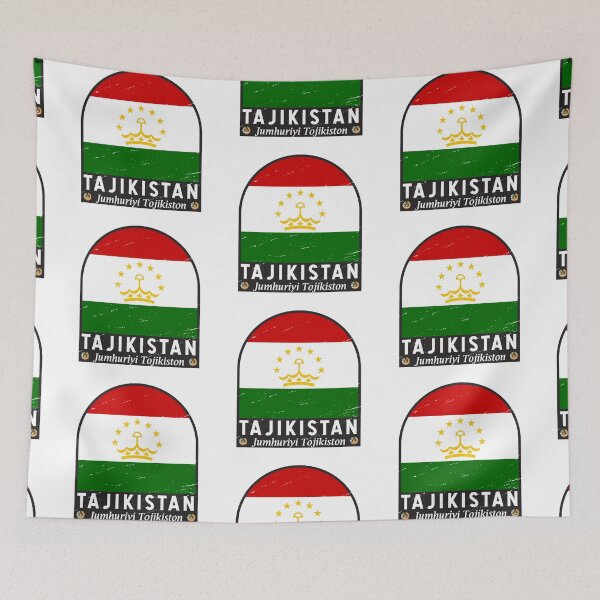 Item preview, Tajikistan Flag Emblem Distressed Vintage designed and sold by KrisSidDesigns.