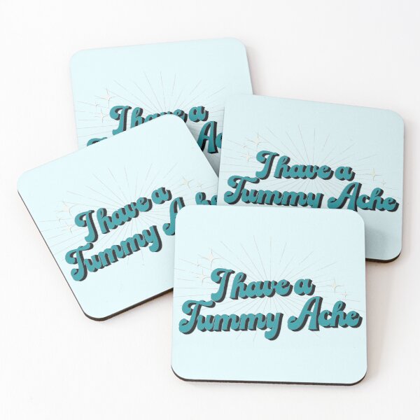 Item preview, I have a tummy ache retro font no background  designed and sold by Lily Trenchard.