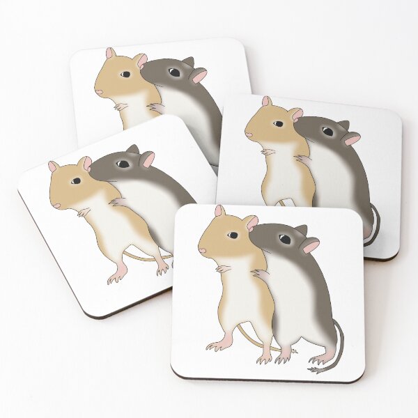 Item preview, Two Cute hugging gerbils designed and sold by Becky-Marie.