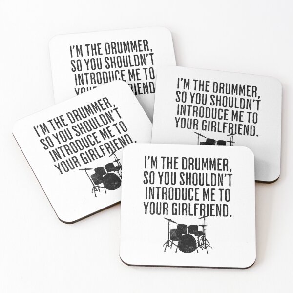 Item preview, I'm The Drummer, So You Shouldn't Introduce Me To Your Girlfriend - Drum Humor - Gift For Drummers designed and sold by AlanPhotoArt.