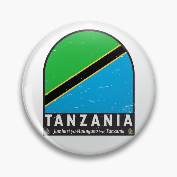 Item preview, Tanzania Flag Emblem Distressed Vintage designed and sold by KrisSidDesigns.