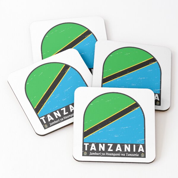 Item preview, Tanzania Flag Emblem Distressed Vintage designed and sold by KrisSidDesigns.