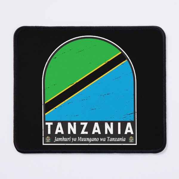 Item preview, Tanzania Flag Emblem Distressed Vintage designed and sold by KrisSidDesigns.