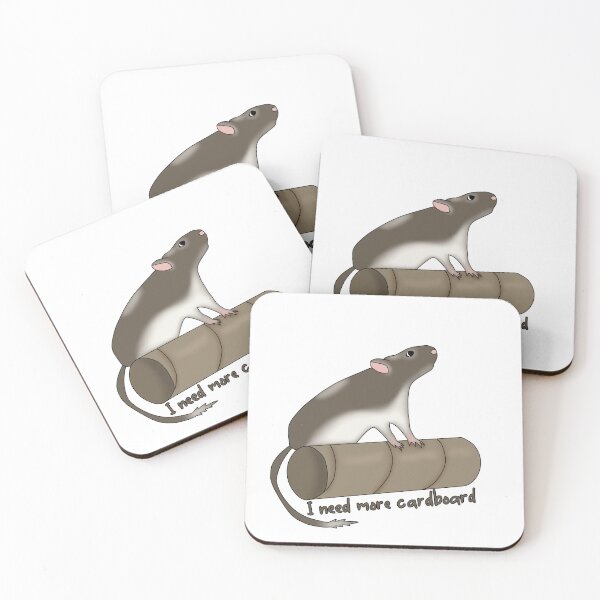 Item preview, Cute brown gerbil I need more cardboard  designed and sold by Becky-Marie.
